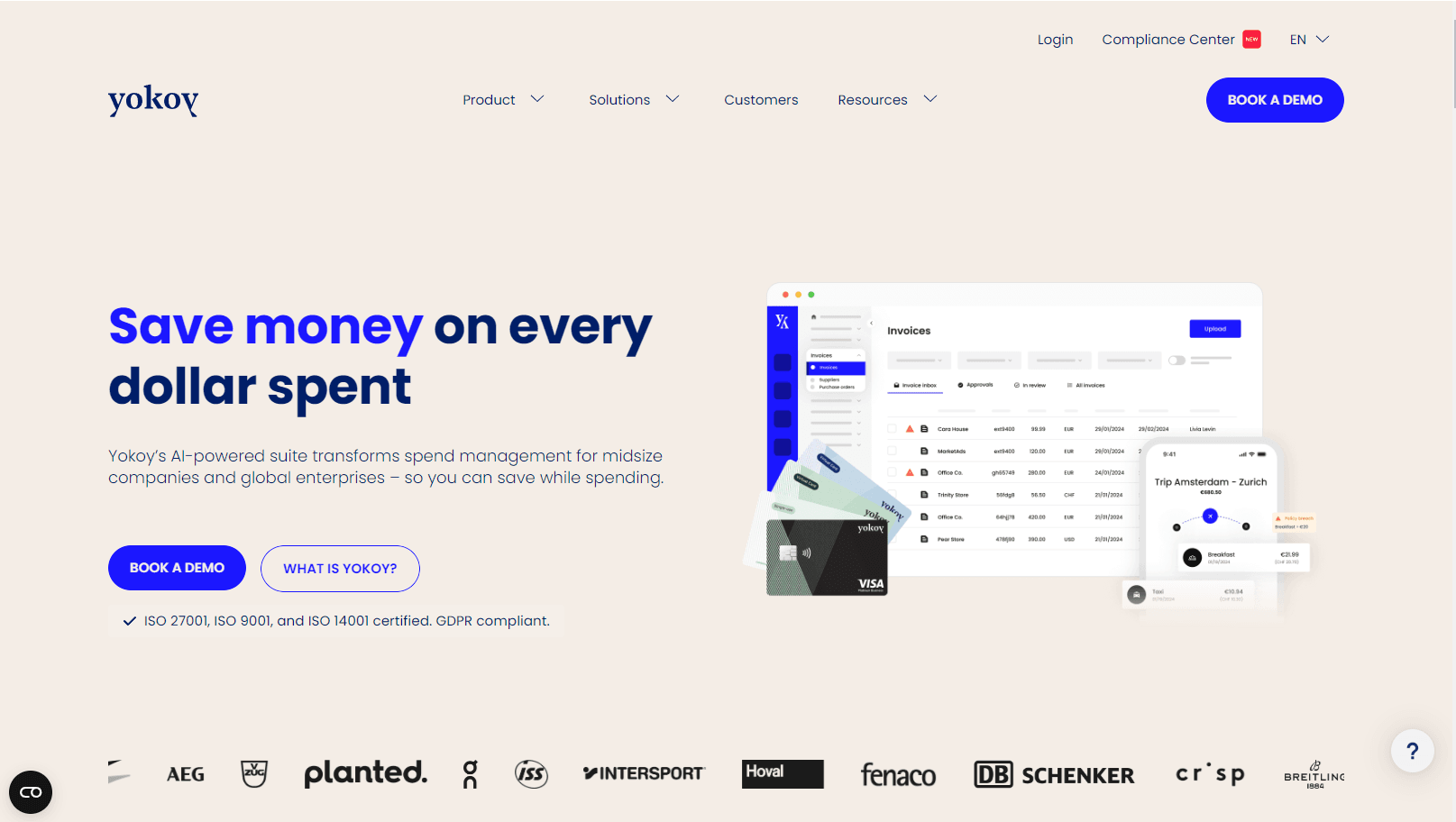 AI-powered spend management interface