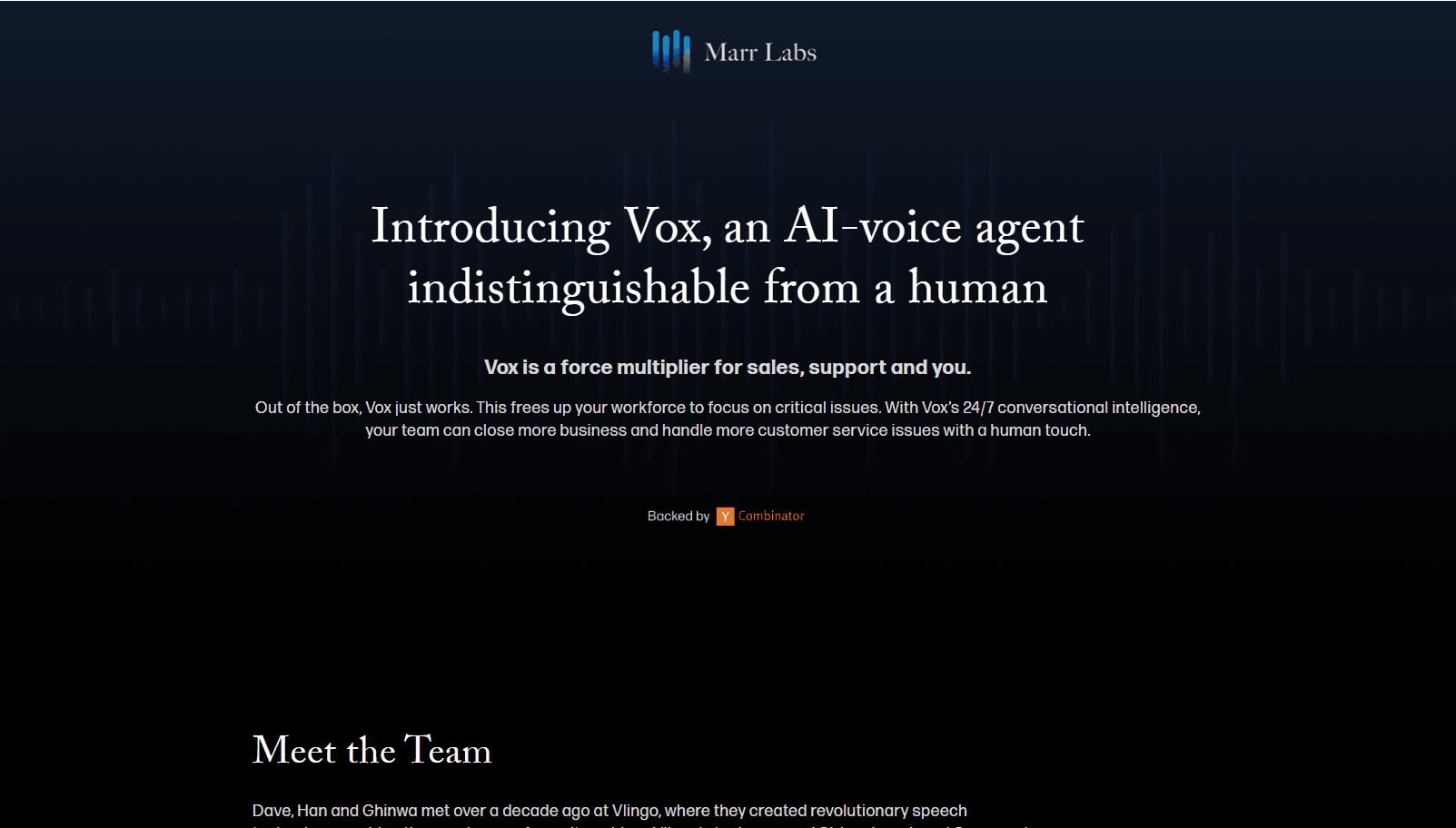 AI-powered voice agent for sales and support