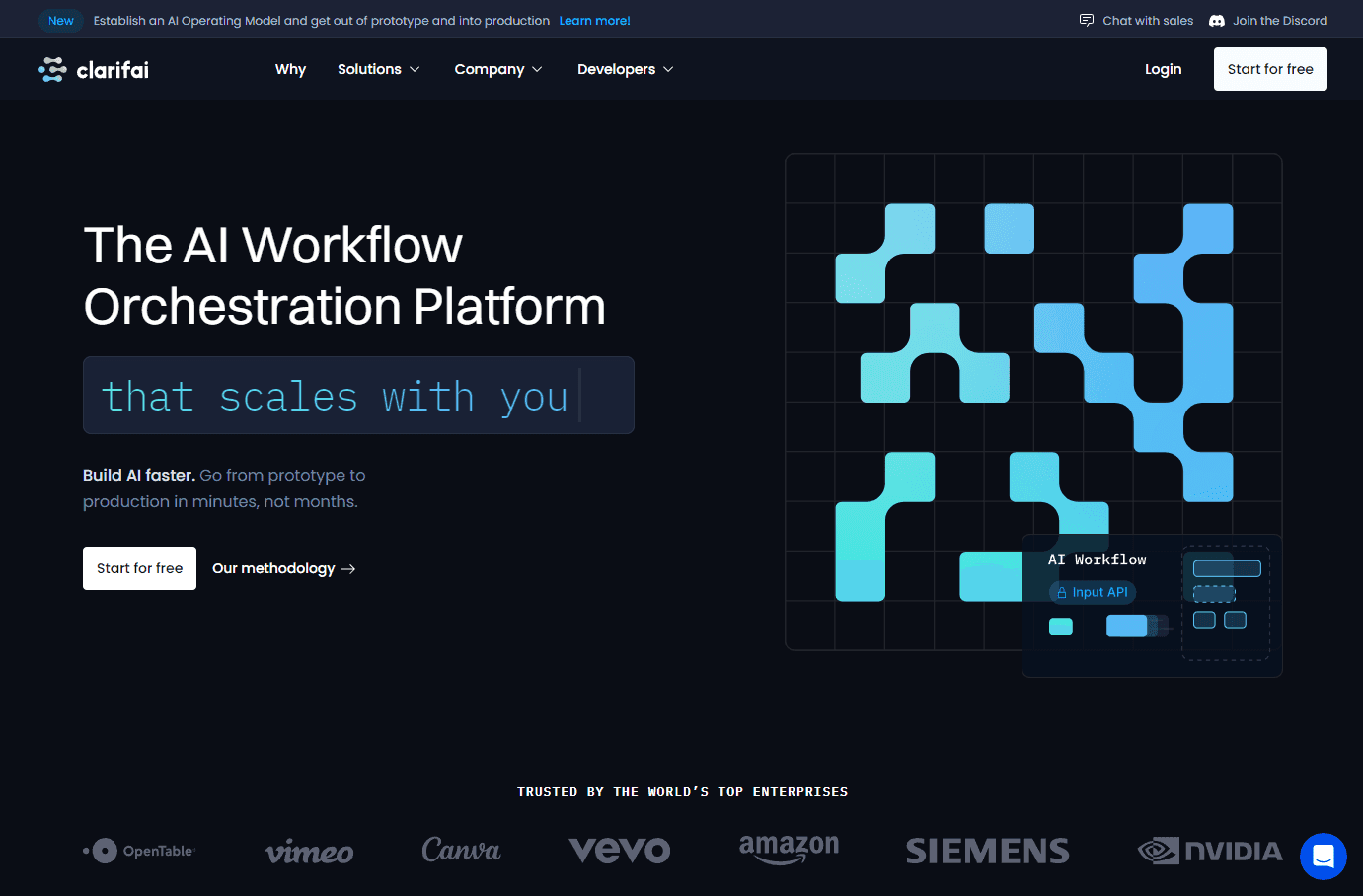 AI-powered workflow orchestration platform interface