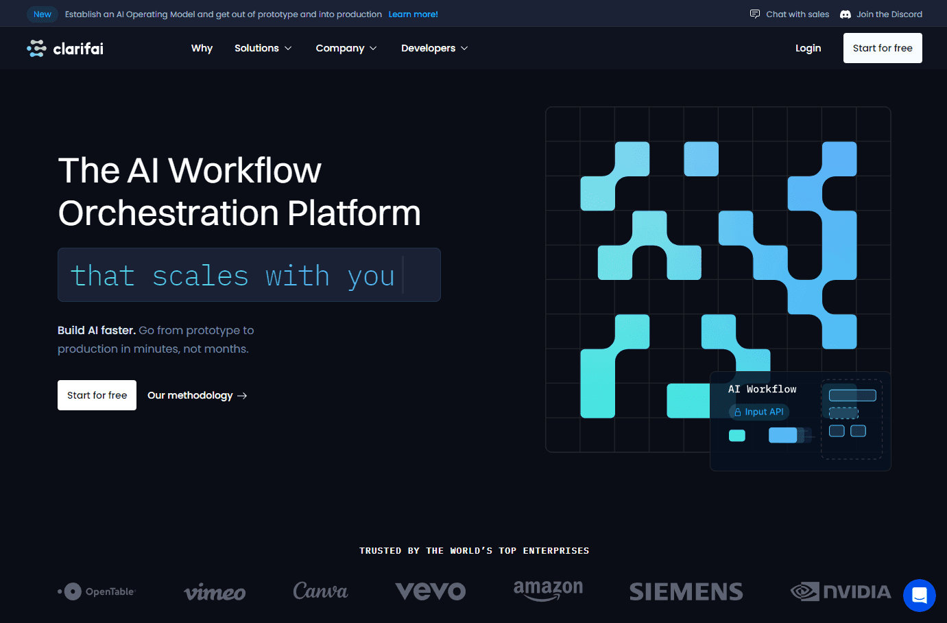 AI-powered workflow orchestration platform interface