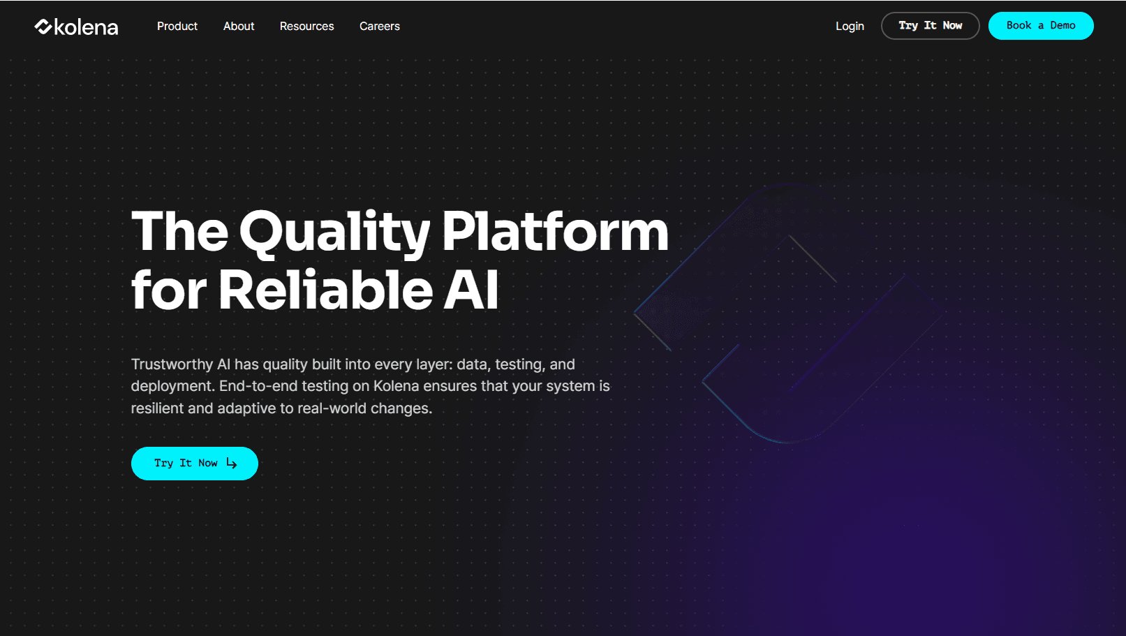 AI quality platform interface