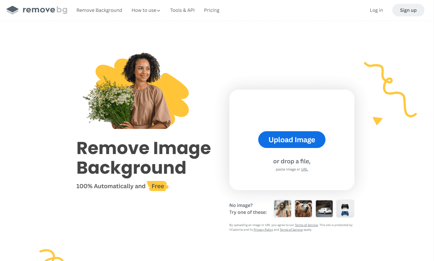 Advanced background removal tool interface.