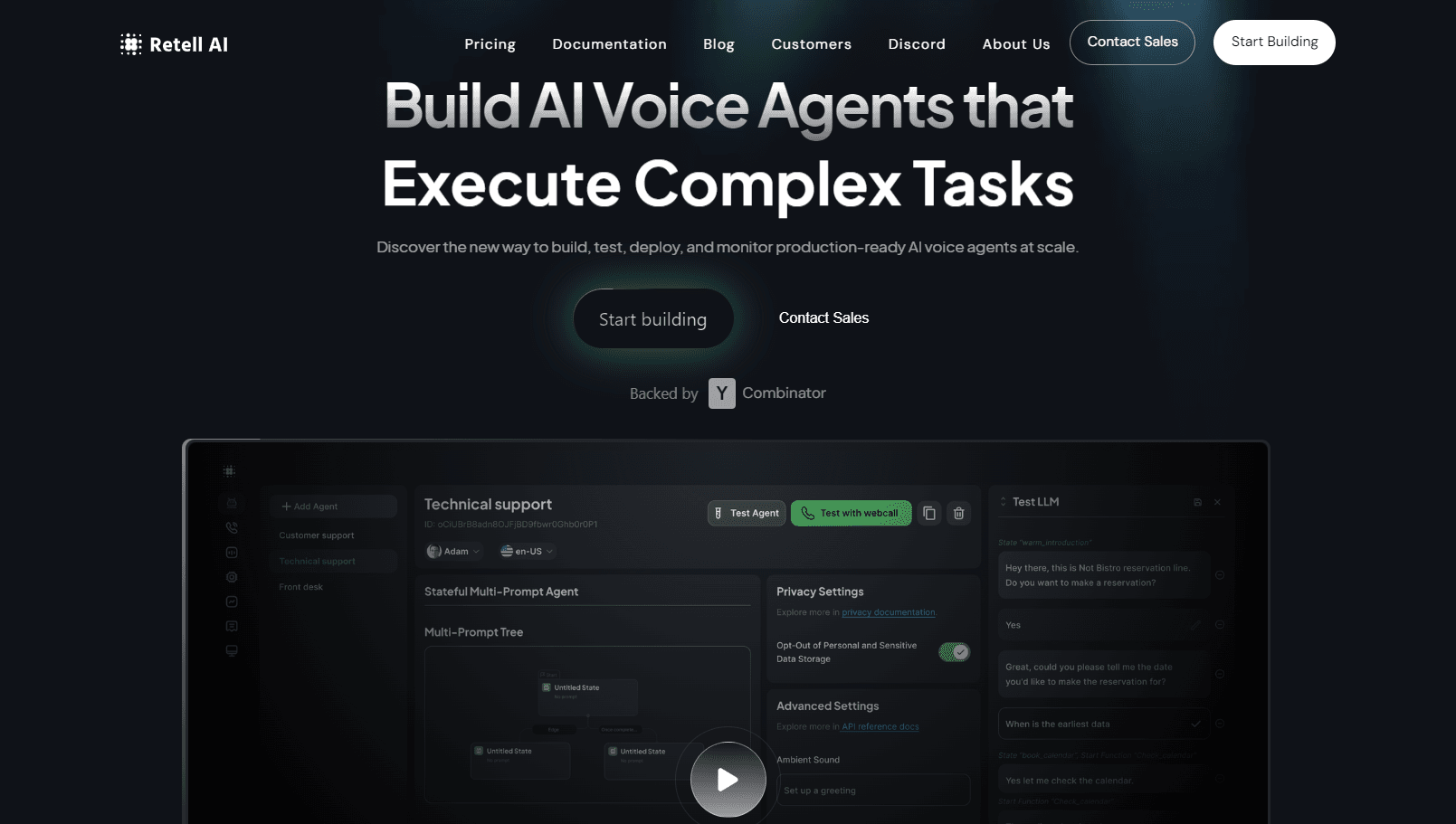 Advanced conversational voice AI platform