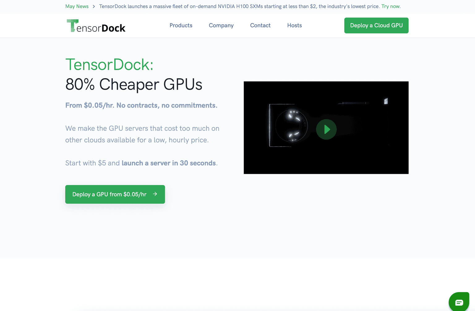 Affordable and flexible GPU cloud computing platform interface.