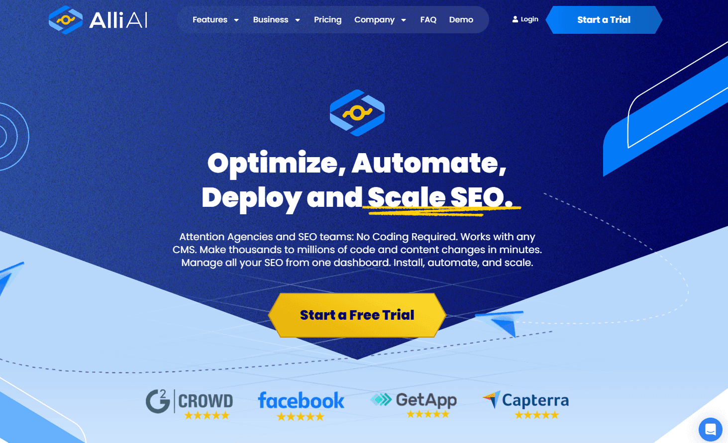 Alli AI SEO software interface