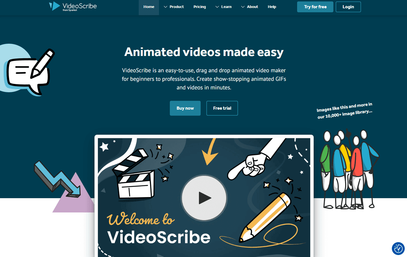 Animated video creation interface
