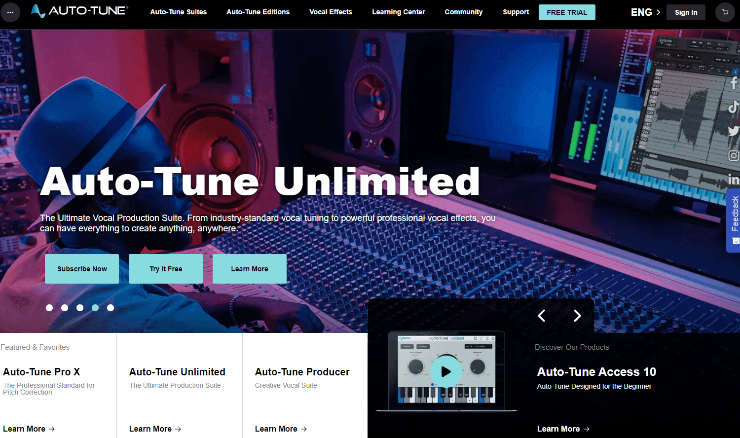 Antares audio software interface