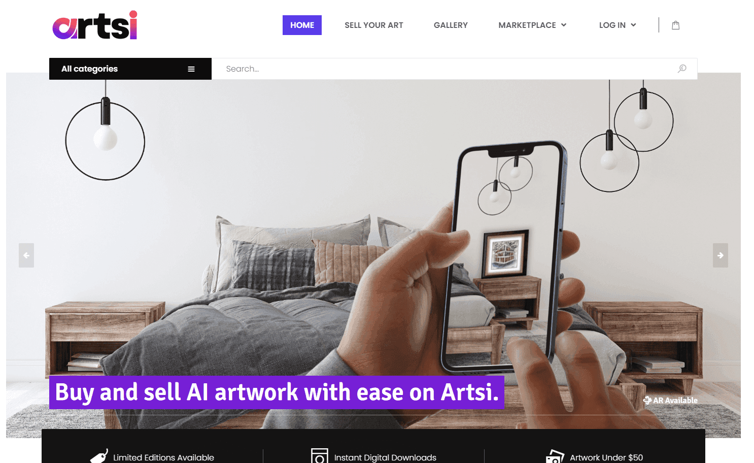 Artsi - The AI Art Marketplace