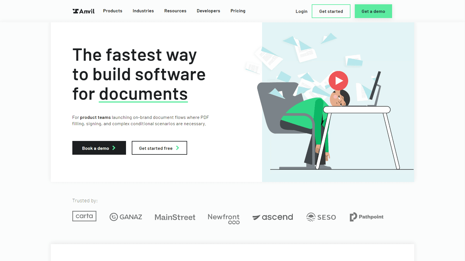 Automated document management dashboard