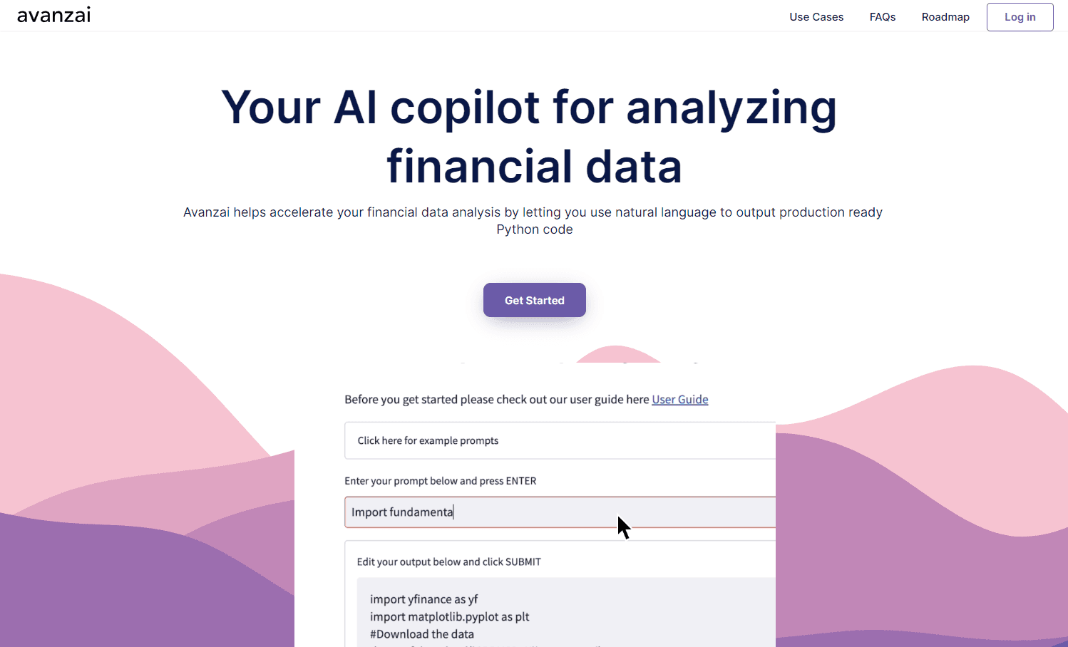Avanzai - AI for Financial Data Analysis