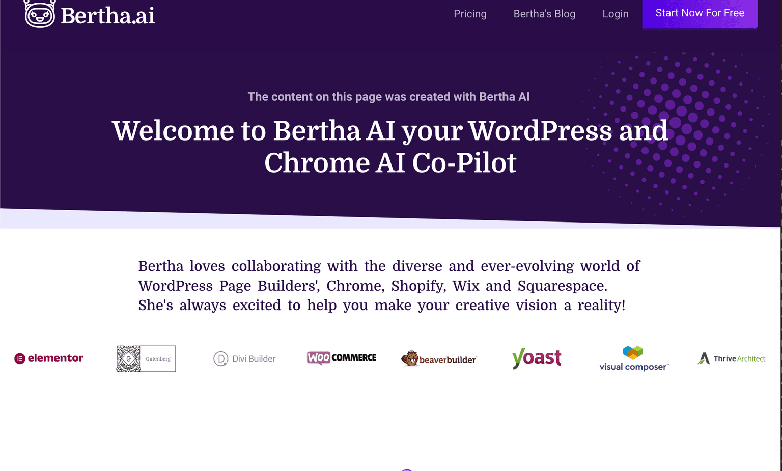 Bertha AI - Content Creation Tool
