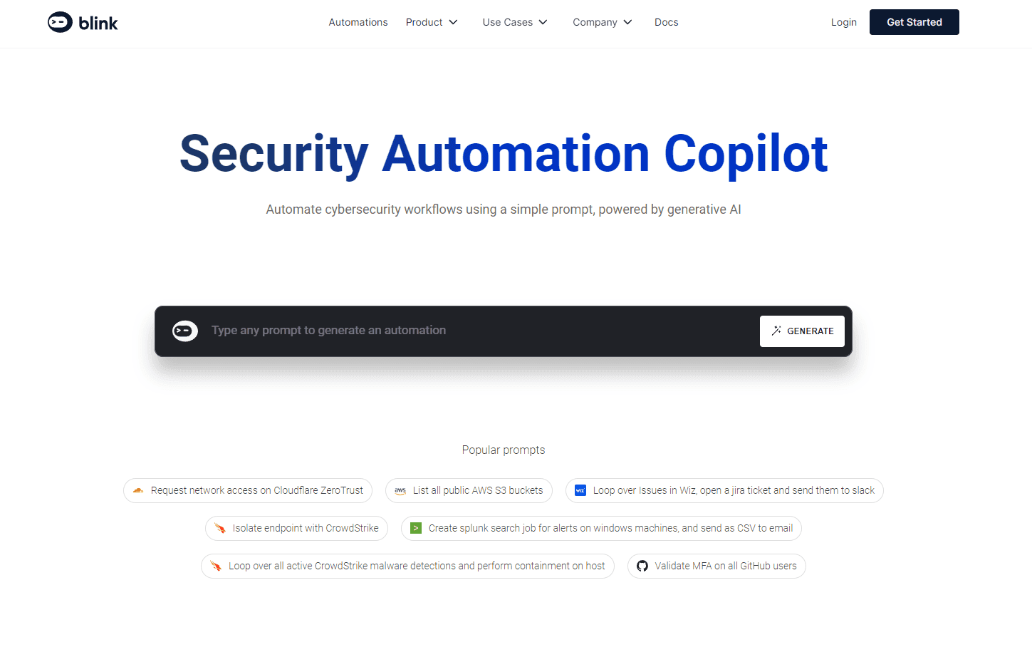 Blink Security Automation Dashboard