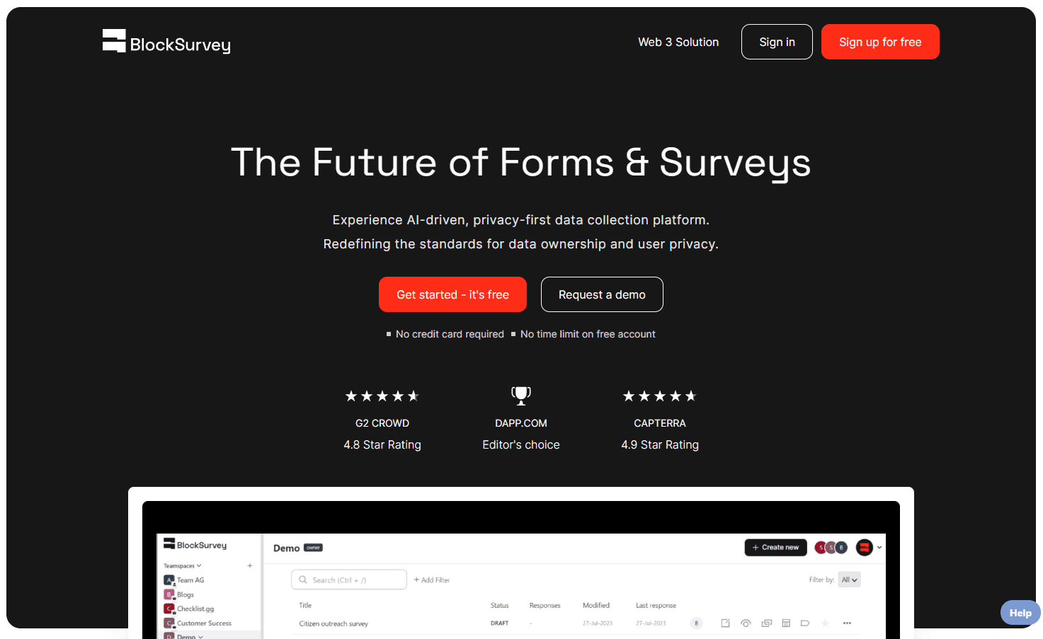 BlockSurvey - Secure and Private Data Collection