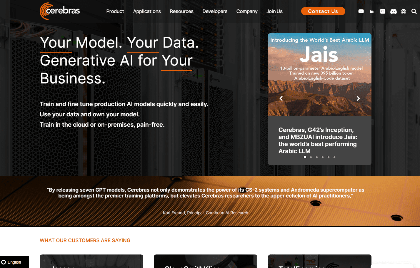 Cerebras AI Training Platform