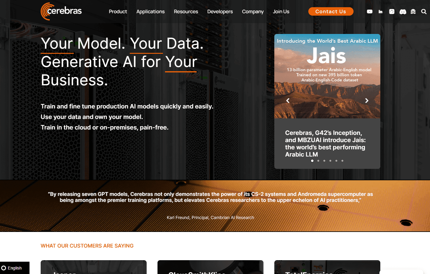 Cerebras AI Training Platform