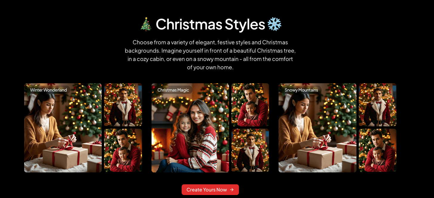 AI Christmas Photo ai art & image creation tool screenshot