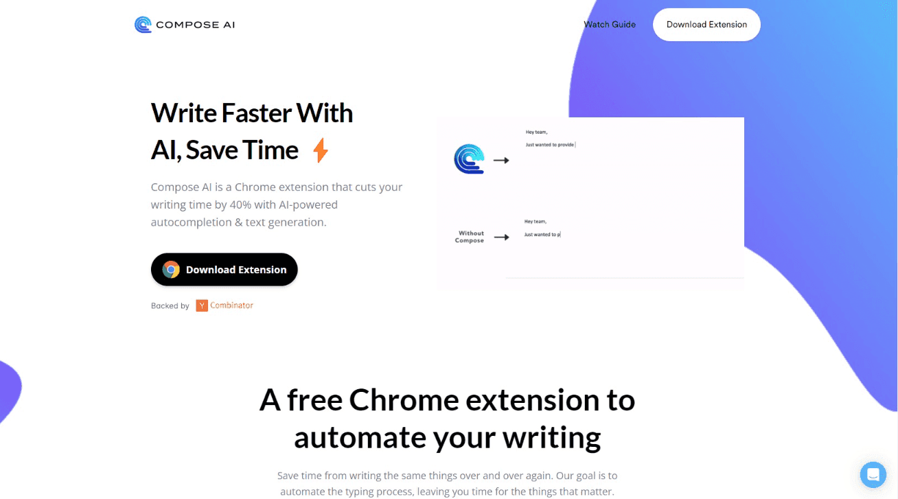 Compose AI Writing Extension