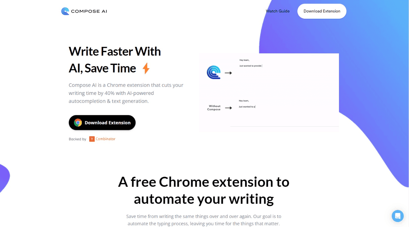 Compose AI Writing Extension