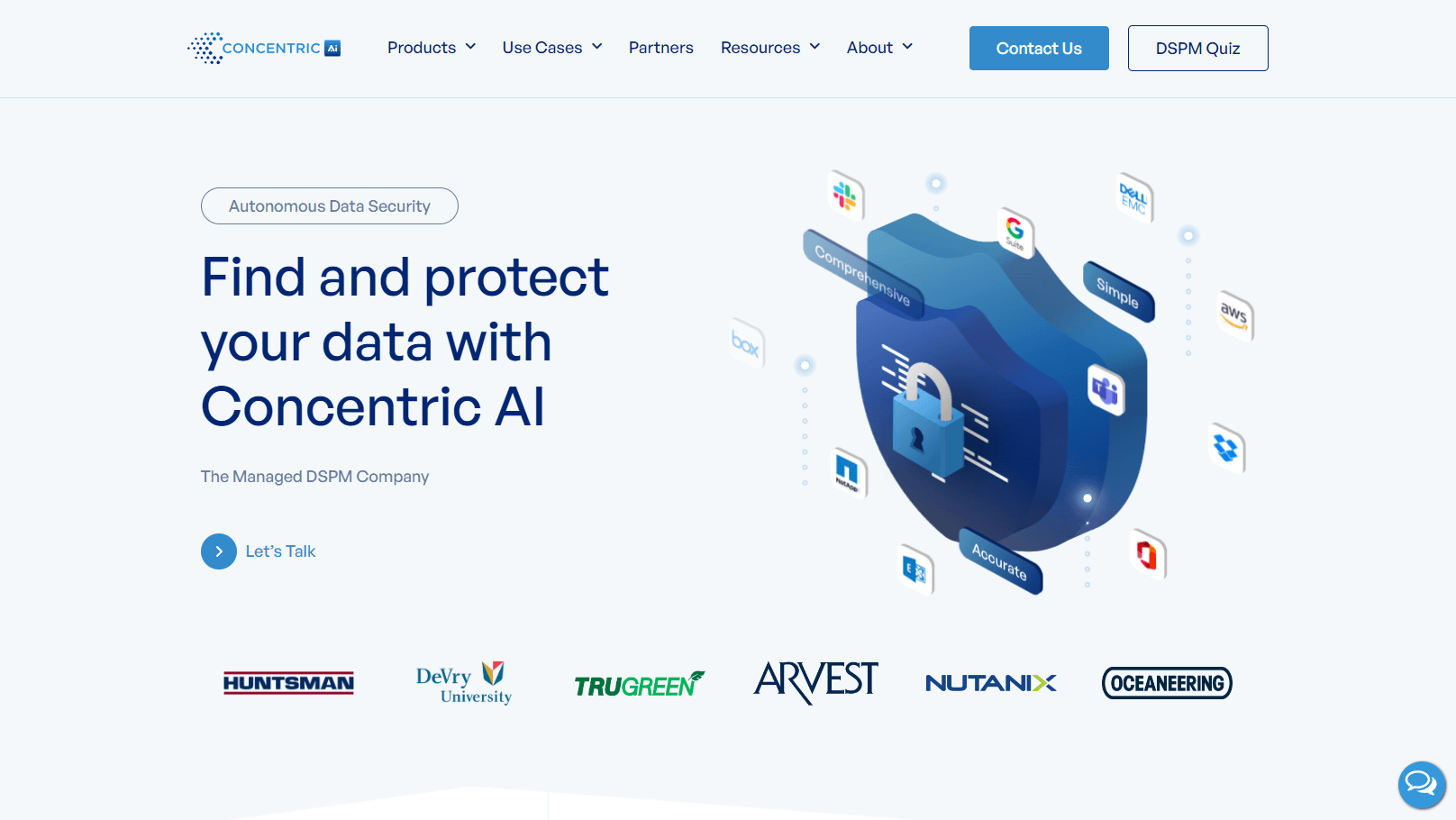 Concentric AI security analytics dashboard