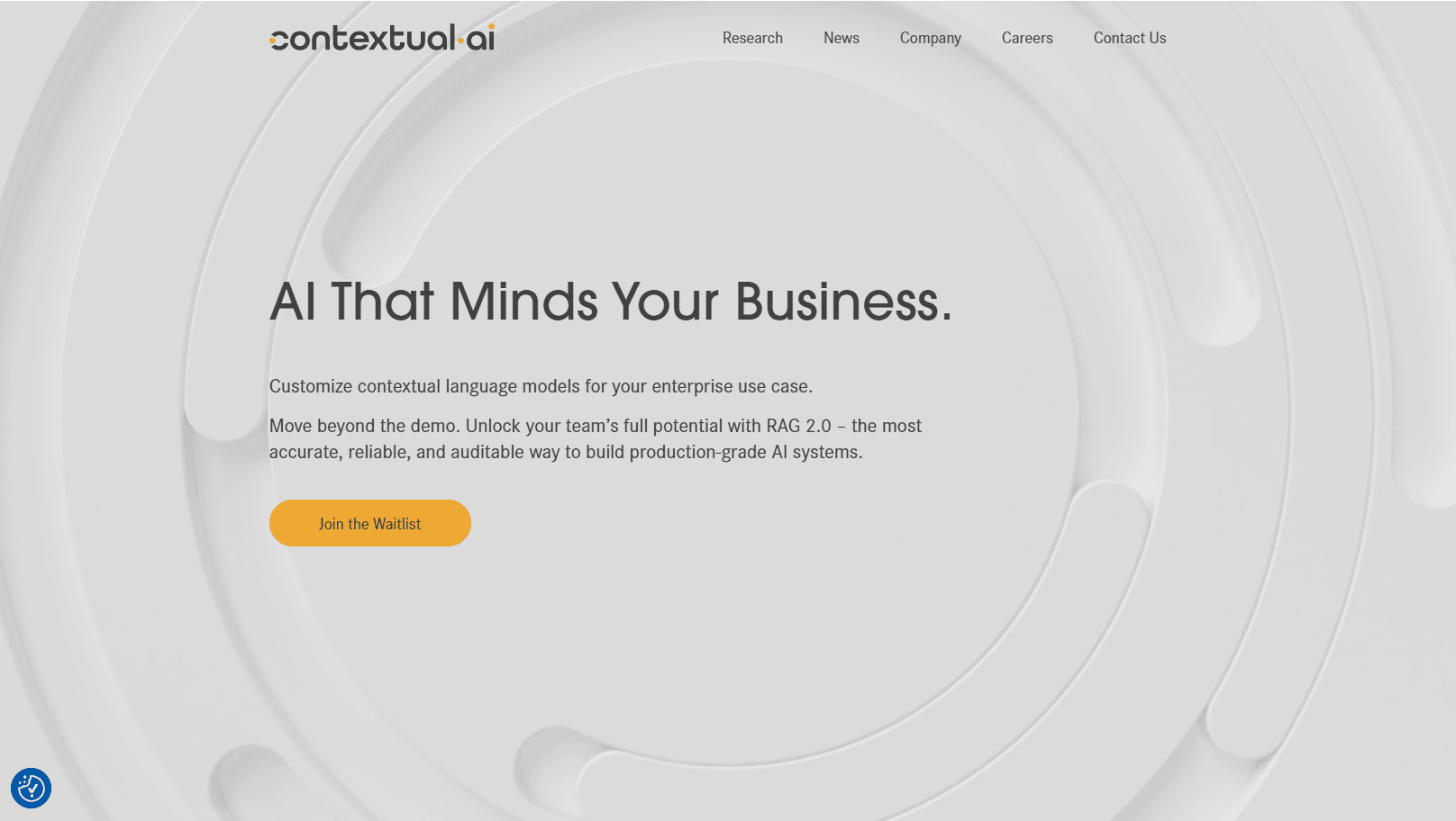 Contextual AI interface dashboard