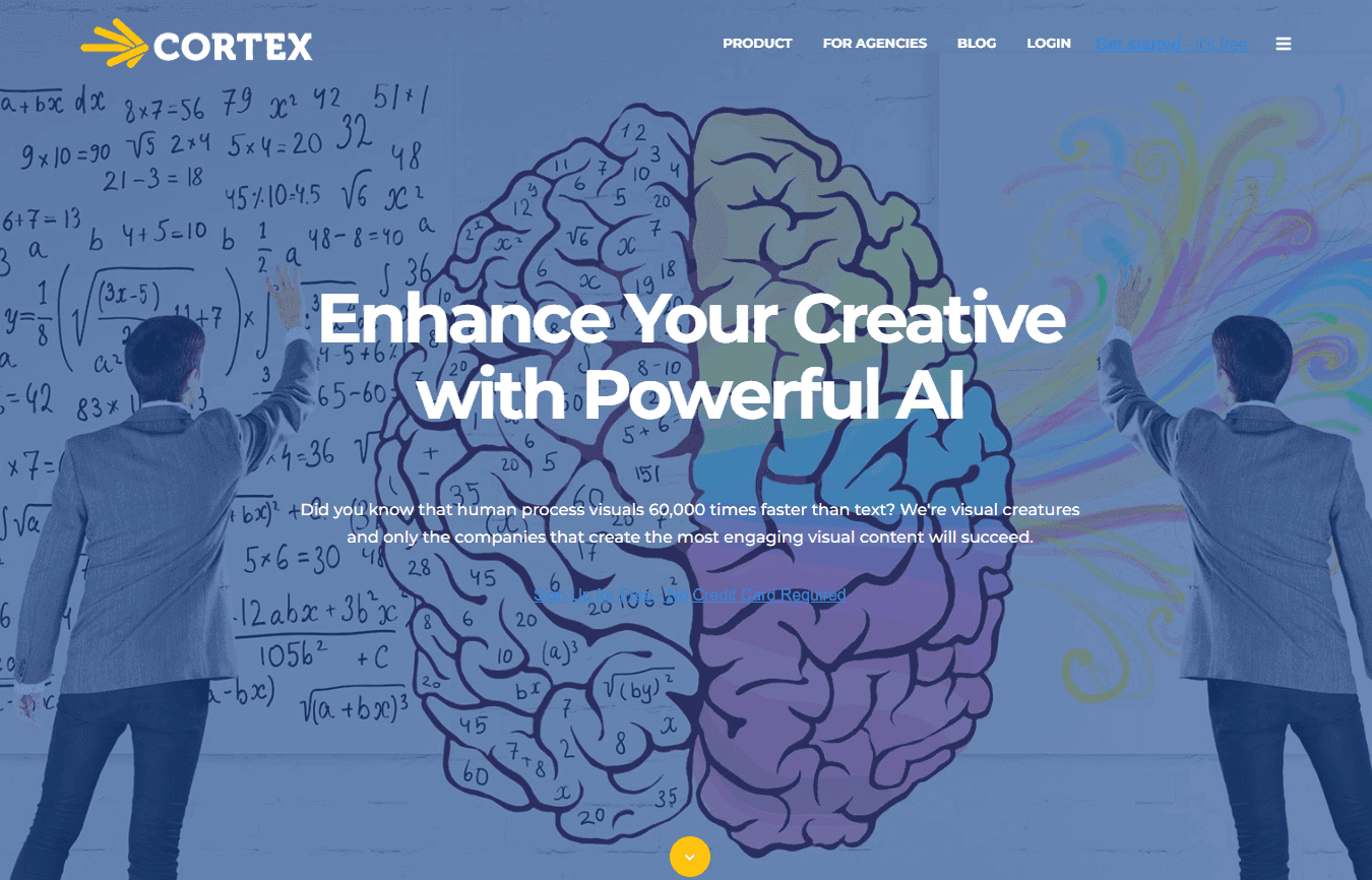 Cortex logo with visual content graphics
