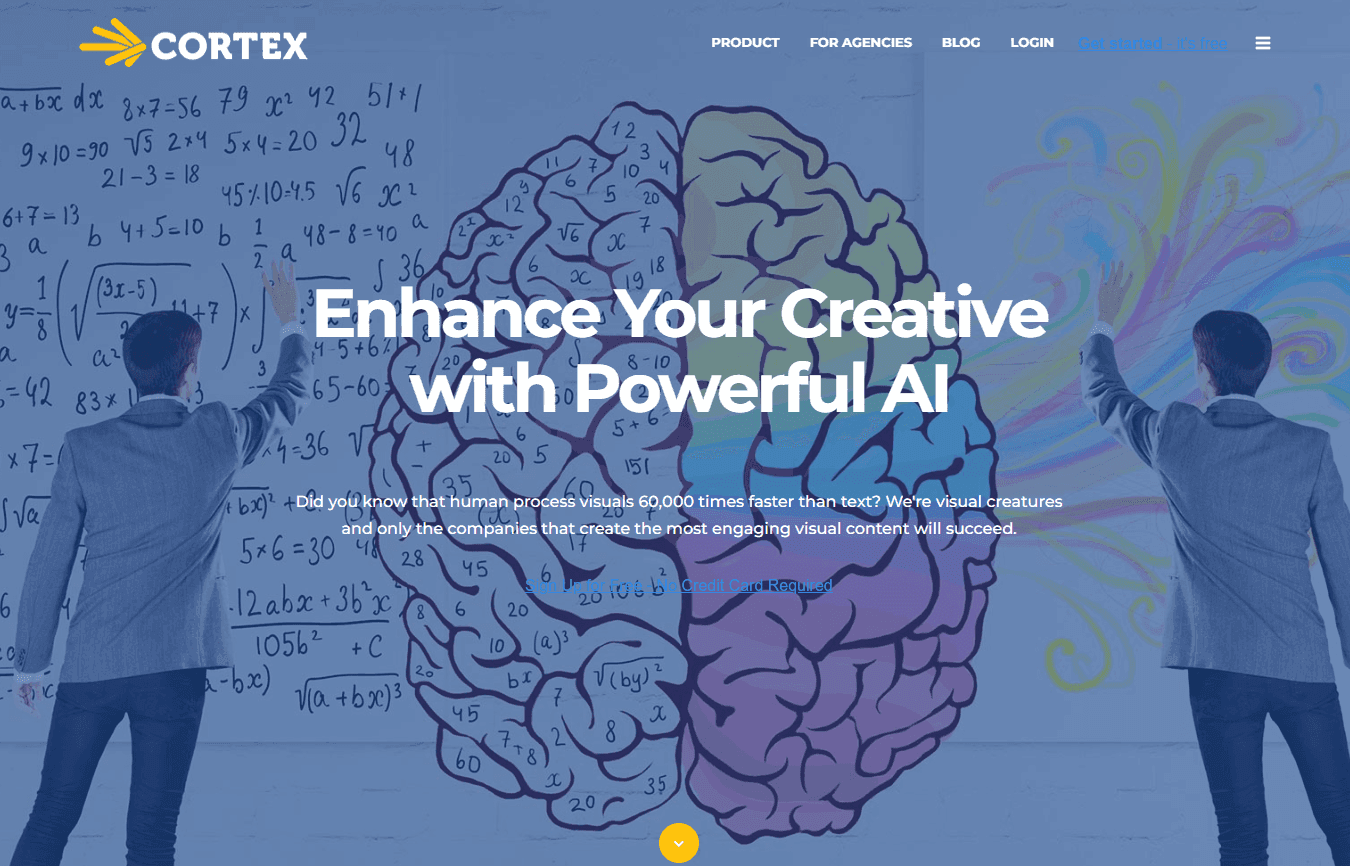 Cortex logo with visual content graphics