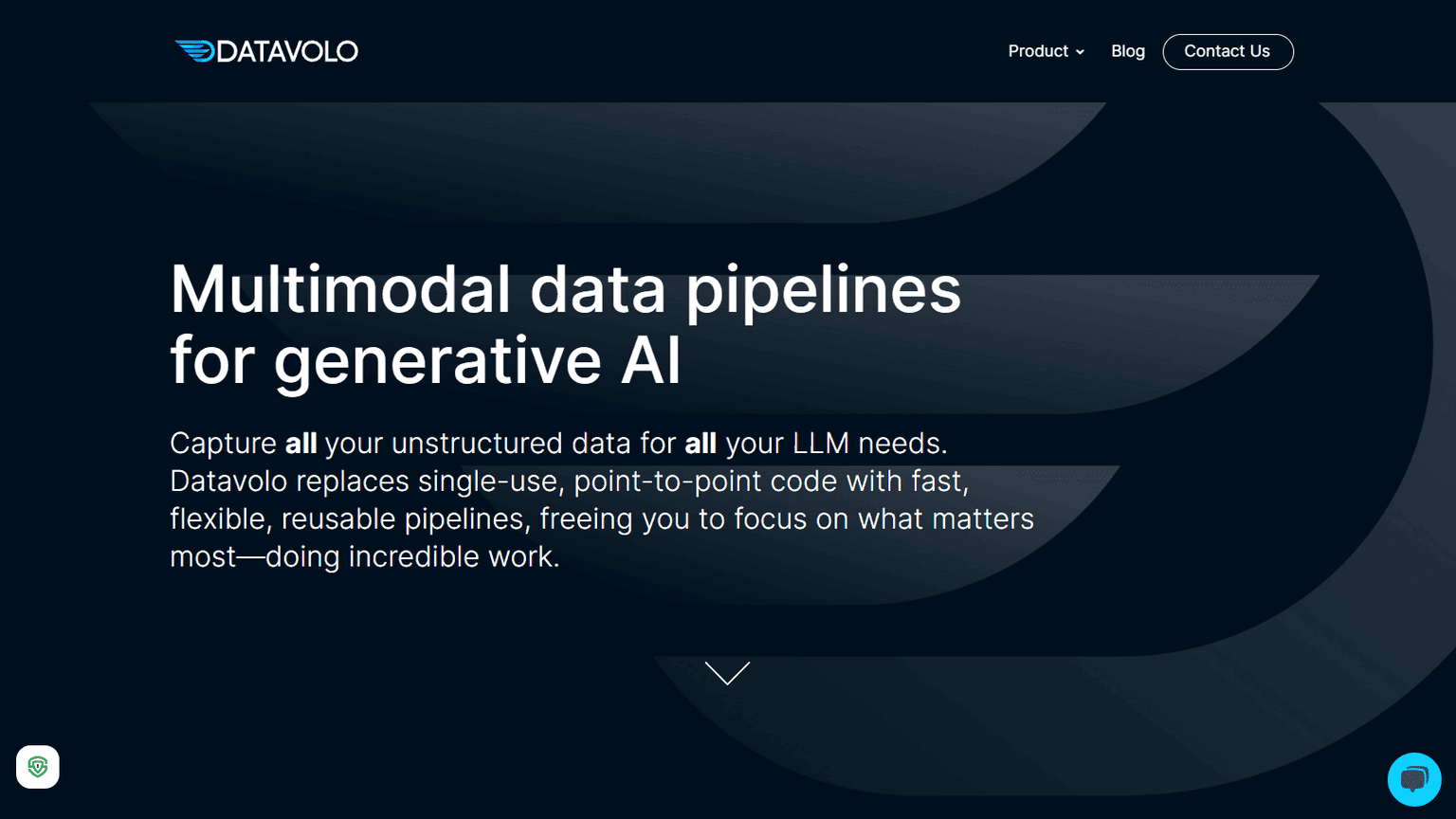 DataVolo dashboard showcasing data analytics