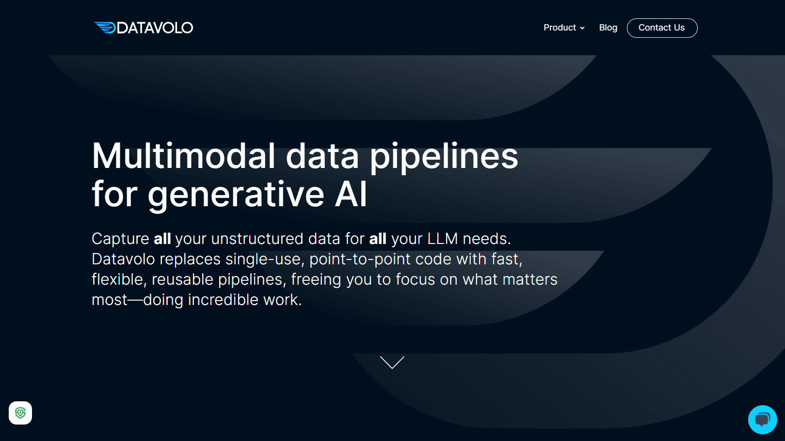 DataVolo dashboard showcasing data analytics