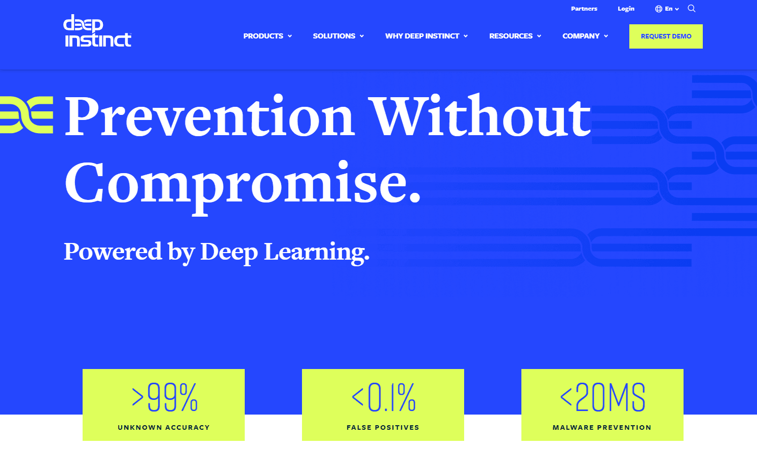 Deep Instinct Cybersecurity Platform Interface