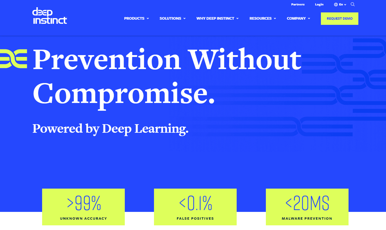 Deep Instinct Cybersecurity Platform Interface