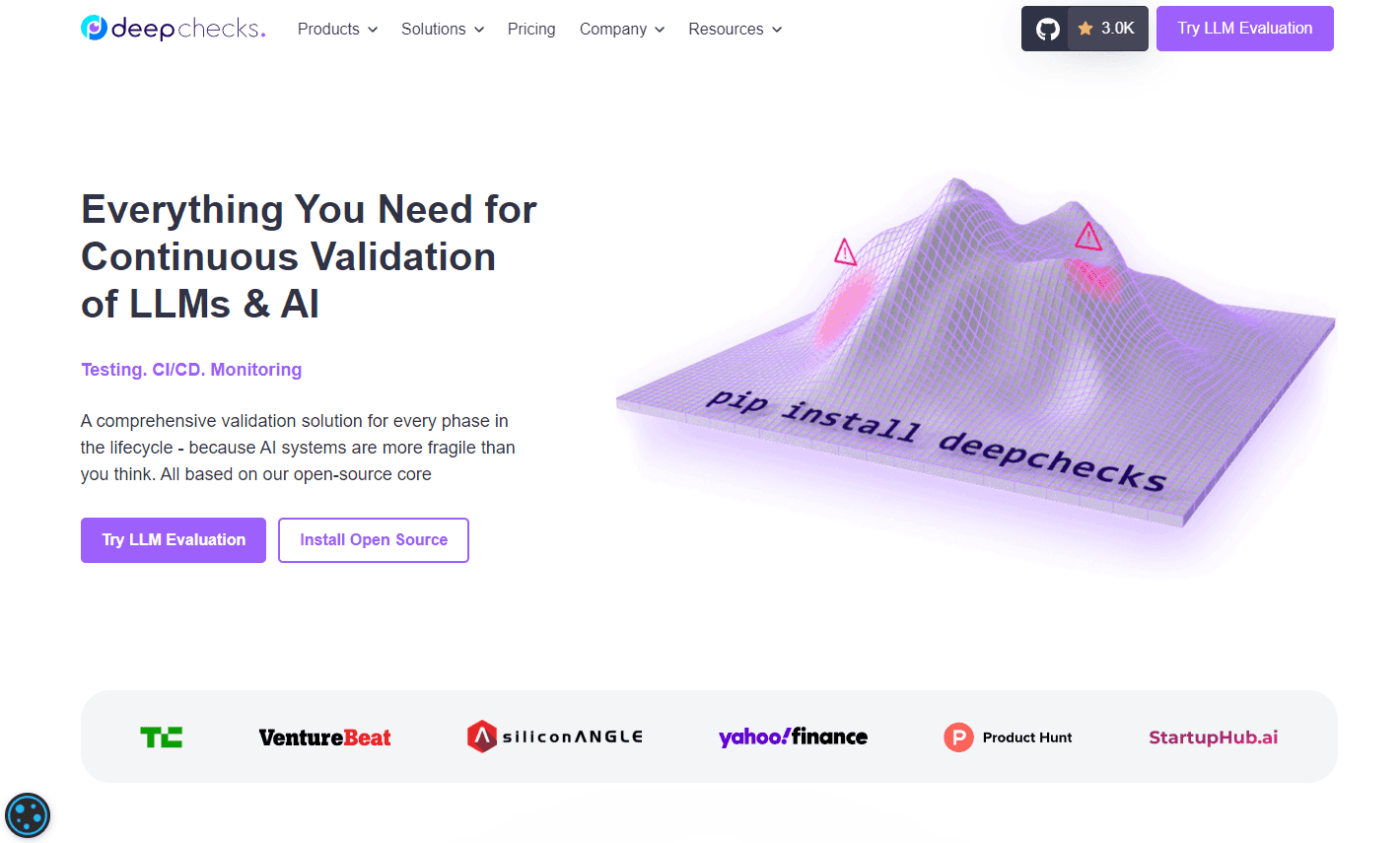 Deepchecks ML Validation Dashboard