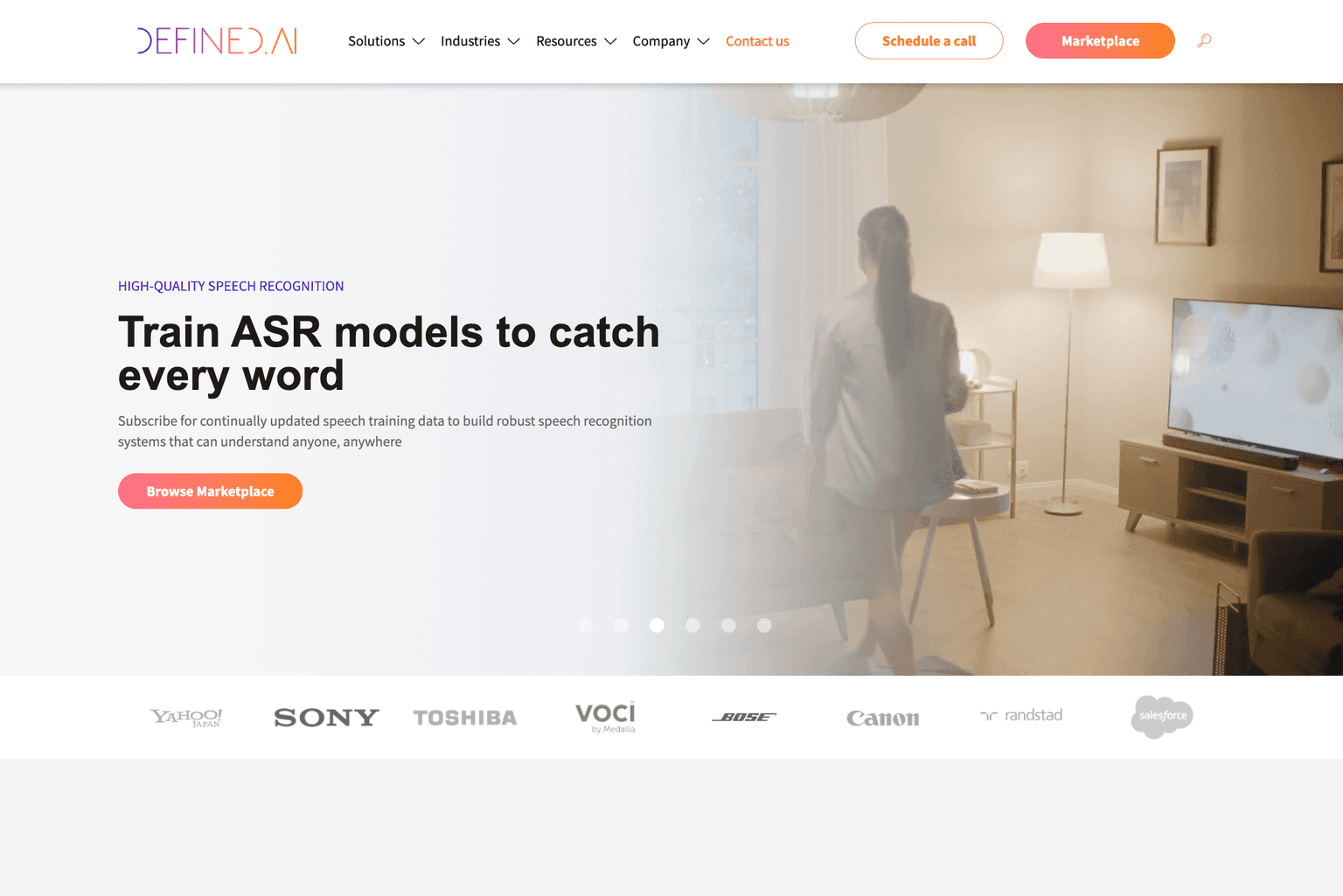 Defined.ai platform interface