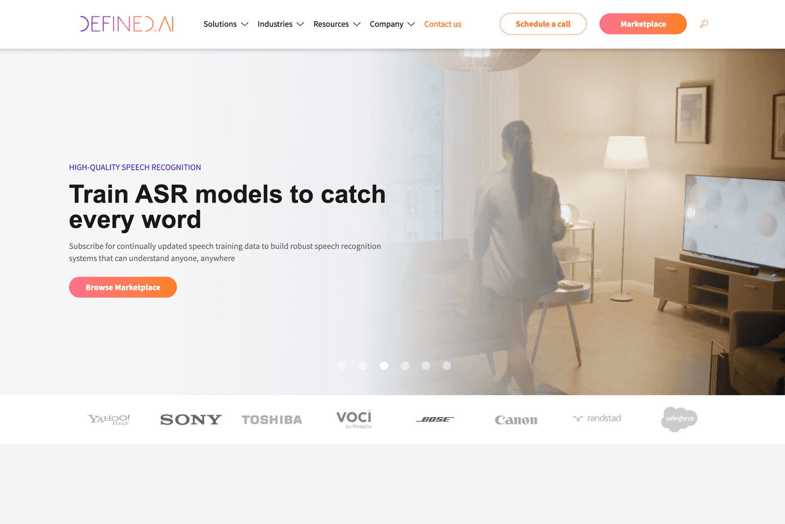 Defined.ai platform interface
