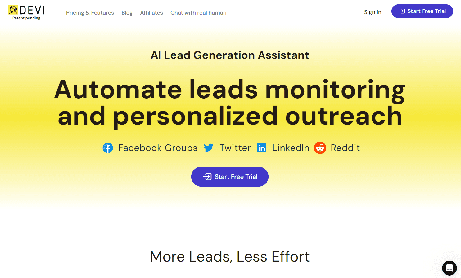 Devi - AI Social Media Monitoring Tool