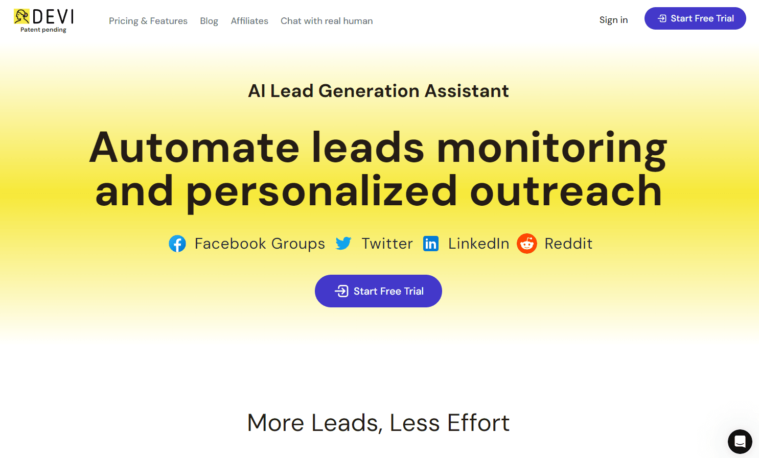 Devi - AI Social Media Monitoring Tool
