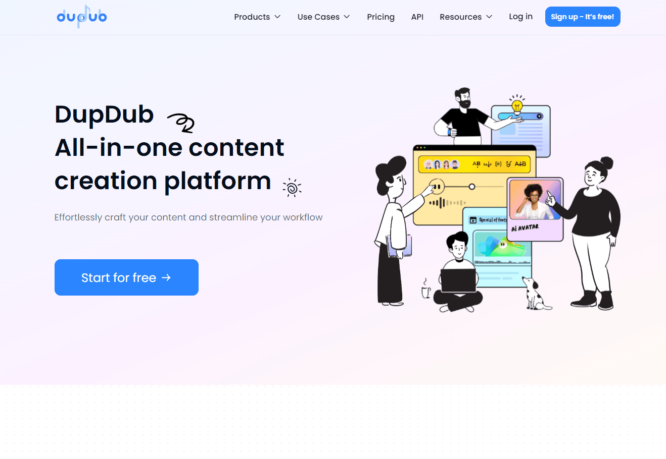 DupDub - AI-Powered Content Creation Platform
