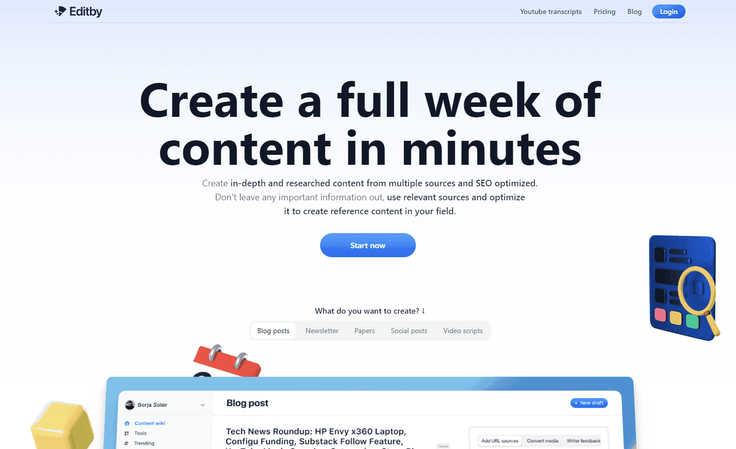 Editby - AI-Driven Content Creation Platform