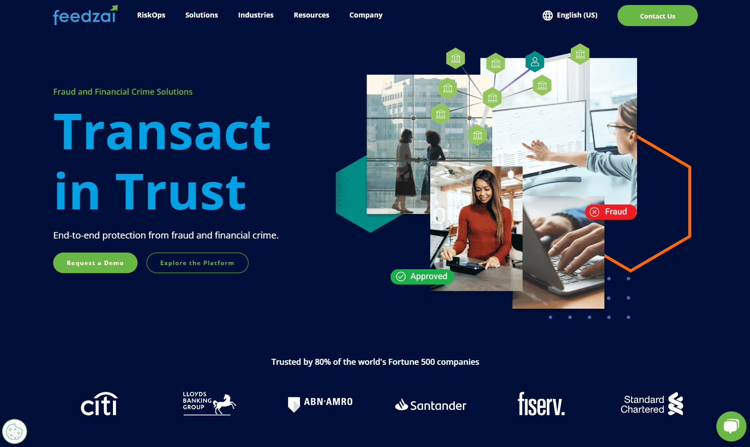 Feedzai's RiskOps platform interface
