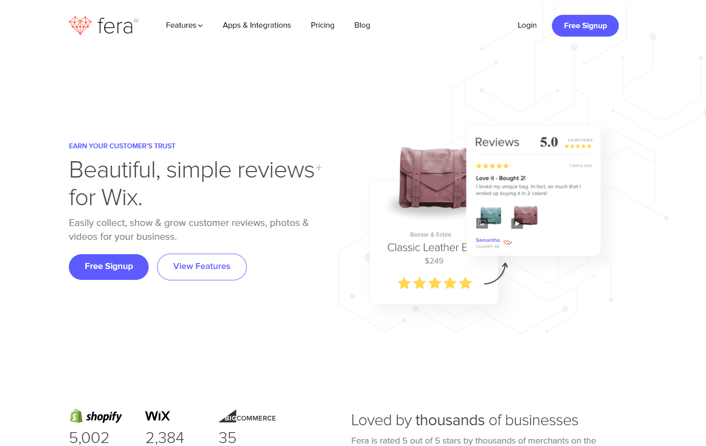 Fera - Shopify Review Integration