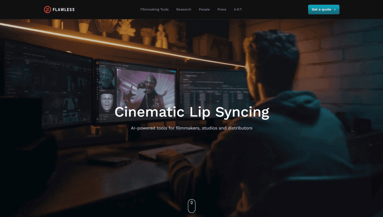 Flawless AI Filmmaking Technology