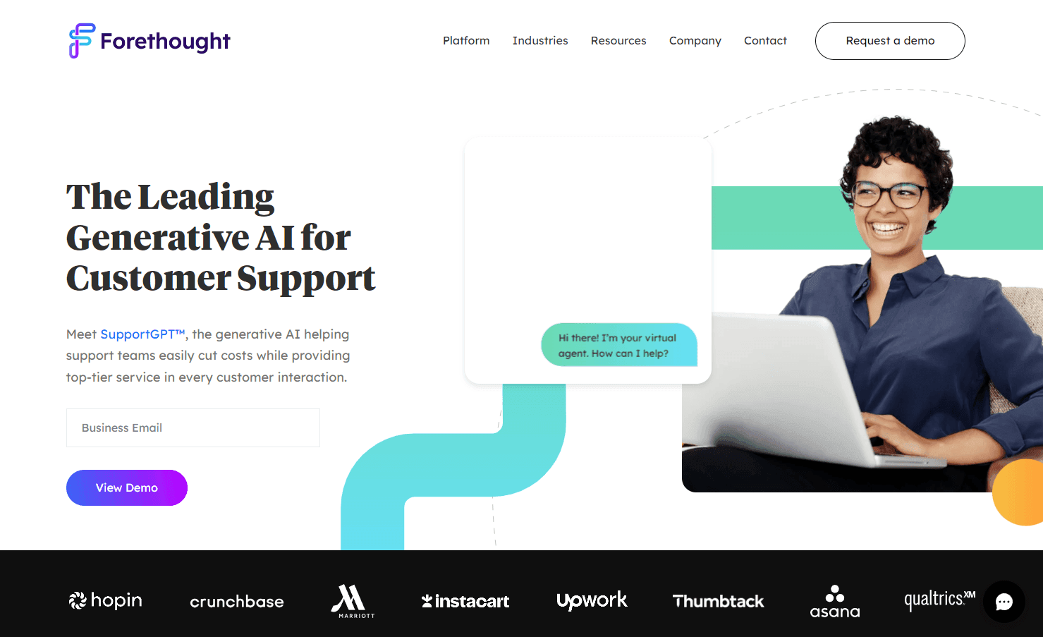 Forethought's AI-driven customer support platform
