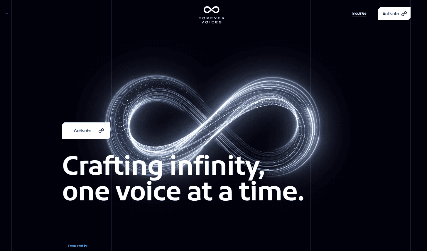 Forever Voices Logo and Interface