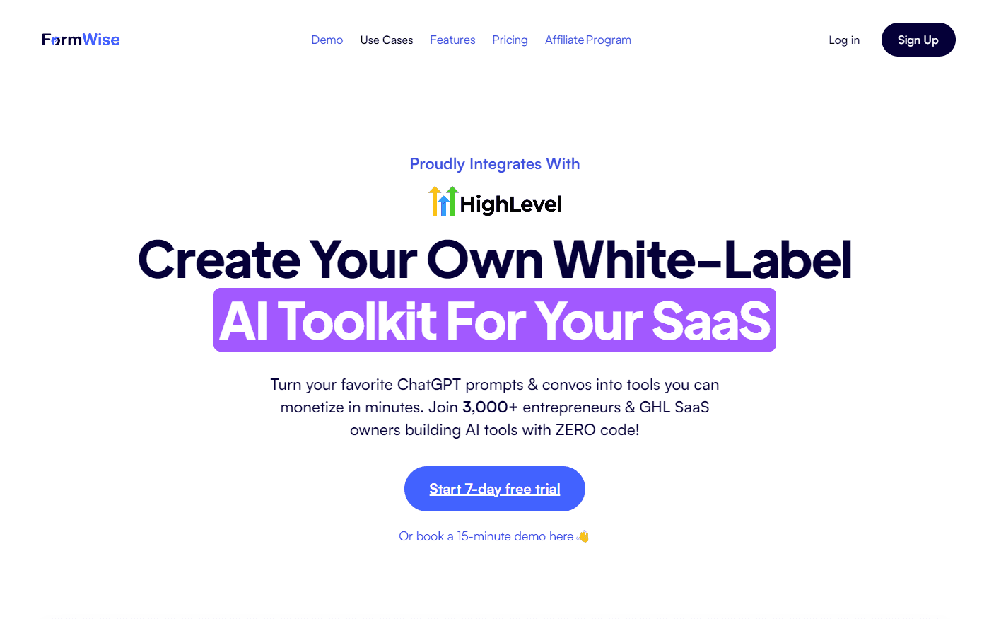 FormWise.AI platform interface