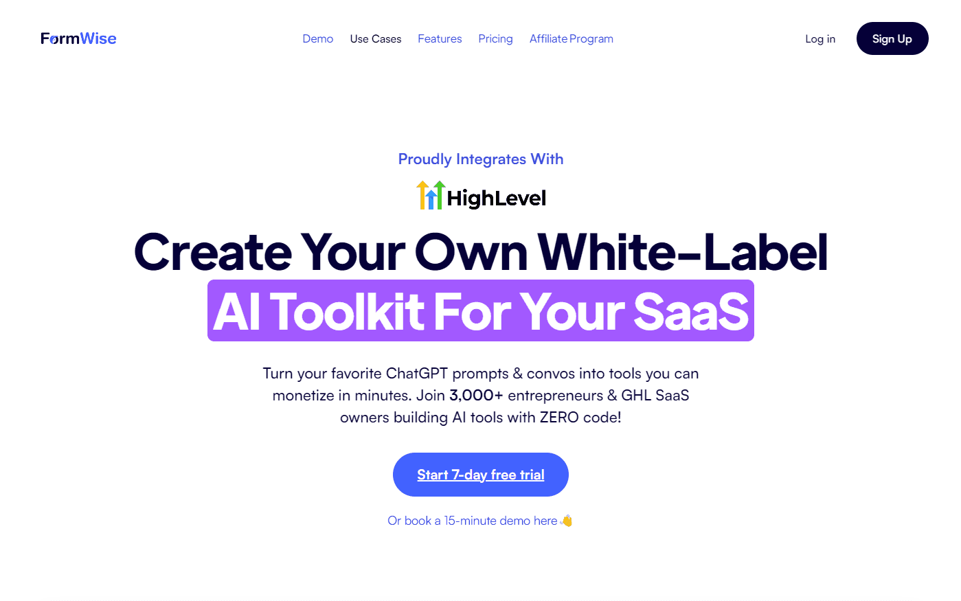 FormWise.AI platform interface