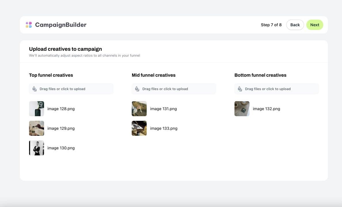 CampaignBuilder marketing & seo tool screenshot