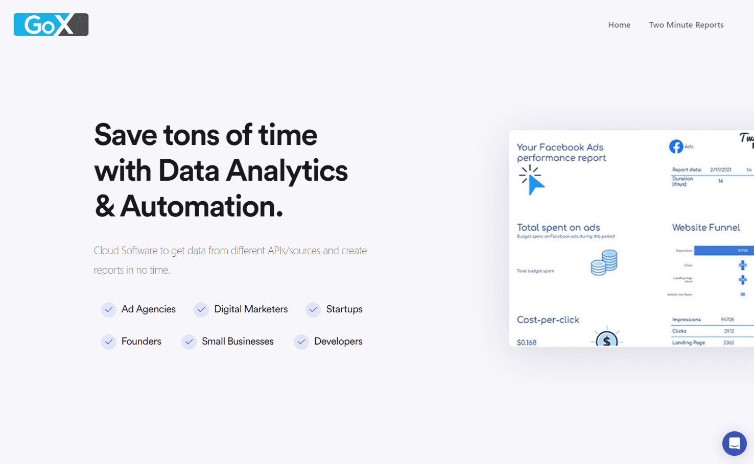 GoX Data Automation Software Interface