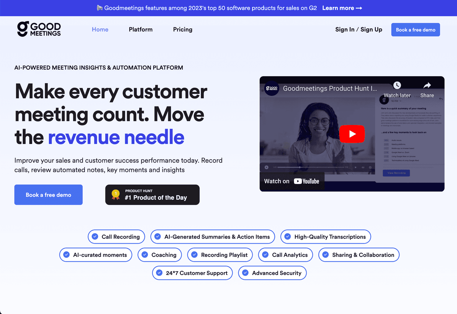 Goodmeetings AI Meeting Insights