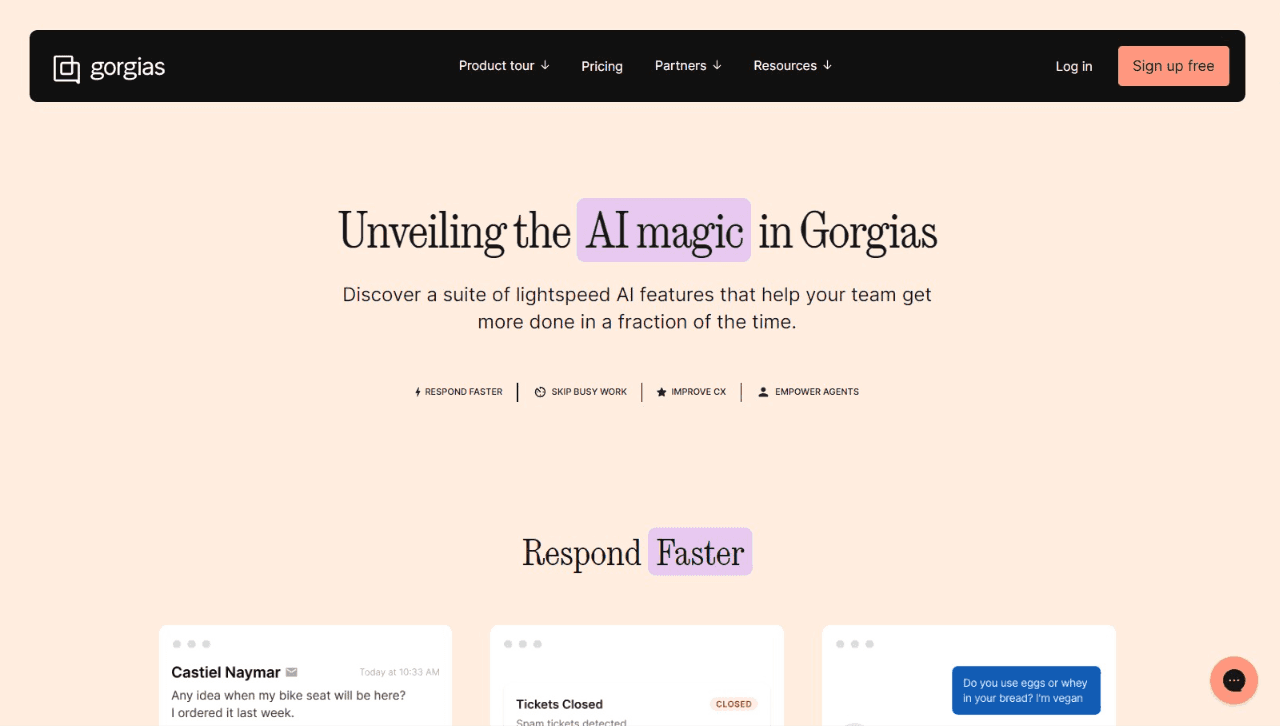 Gorgias AI Customer Service Platform