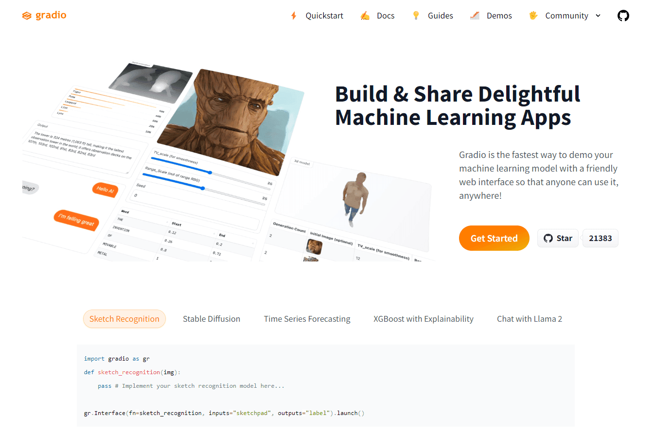 Gradio Machine Learning Web Interface