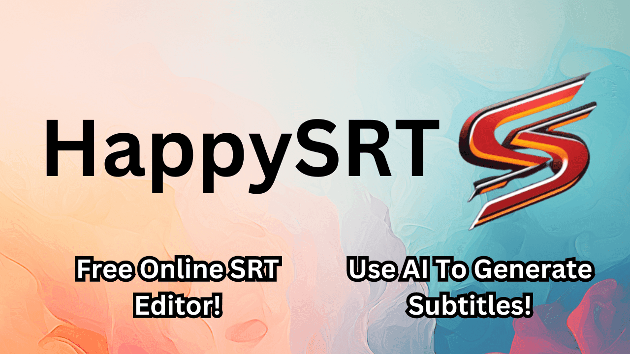HappySRT video creation tool screenshot